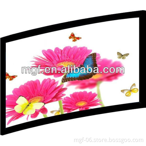 2.35:1 Format PVC Curved Frame Projection Screen/Curved Frame Screen for 3D Theater/Factory Price Frame Screen for Window Show